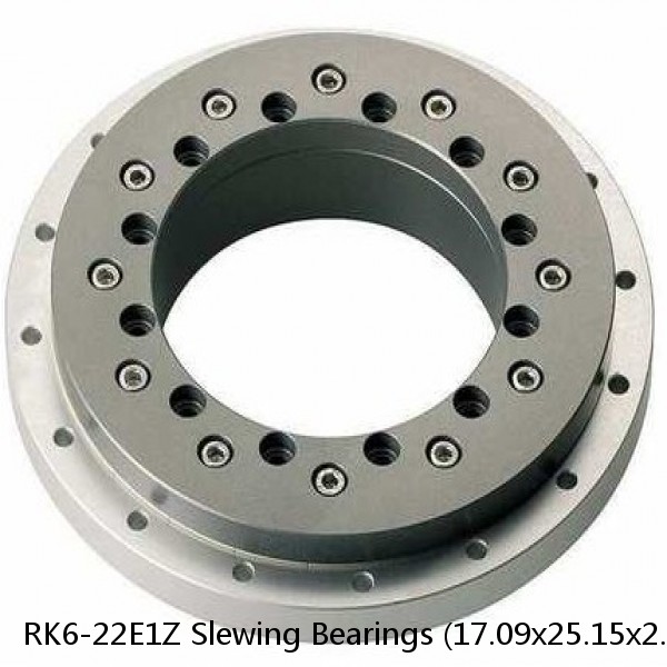 RK6-22E1Z Slewing Bearings (17.09x25.15x2.205inch) With External Gear